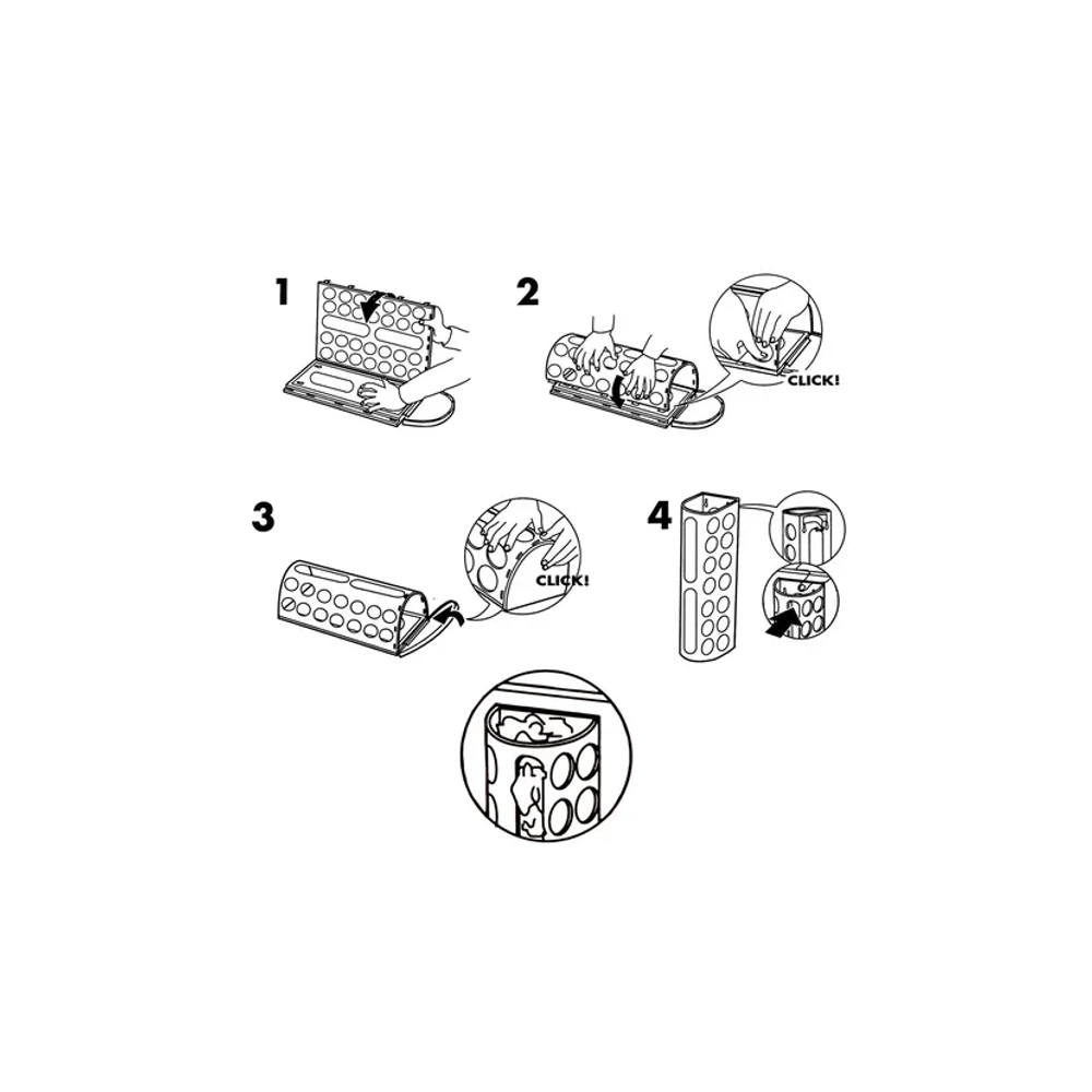 Держатель контейнер корзина APPLE для пакетов, мешков, бахил, 37,5х16х13 см, белый, LAIMA, 608368