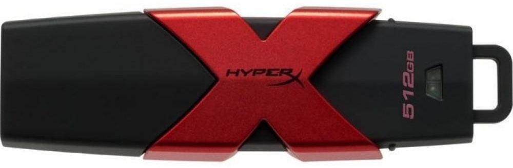 USB Flash карта Kingston HXS3 512GB черный-красный