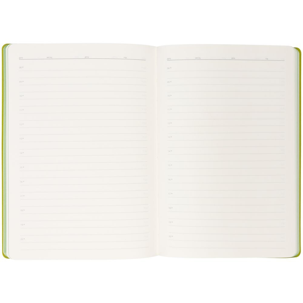 Ежедневник Flexpen Black, недатированный, черный с зеленым