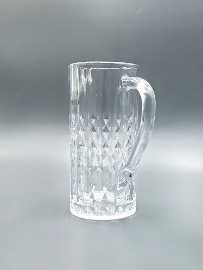 Графин стеклянный 1,2 л. с ручкой серия Бриллиант