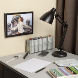 Настольный светильник ЭРА N-123-Е27-40W-BK черный | Настольные светильники под лампу