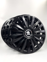 Колпаки на колеса гибкие черные с эмблемой R16 4 шт