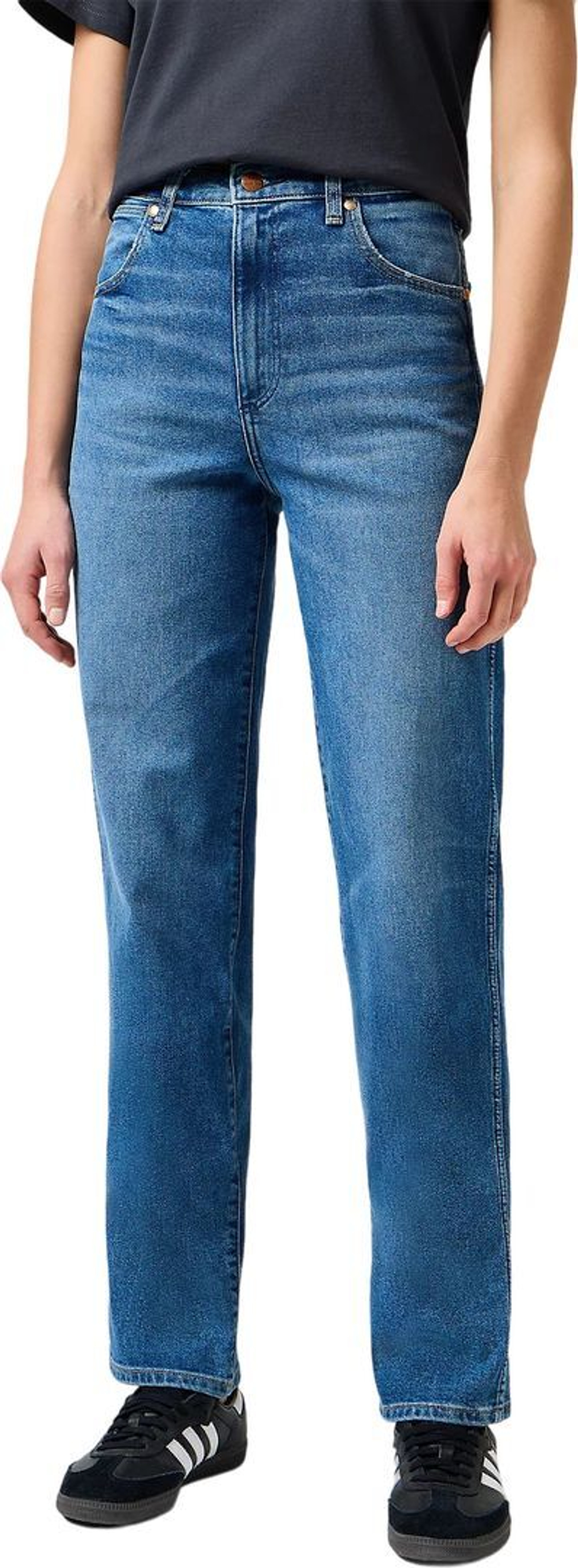 Джинсы Wrangler MOM STRAIGHT STRIDE синий