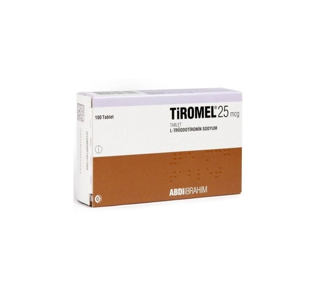 Abdiibrahim - Tiromel 25 mcg 100 tablets