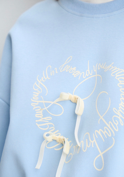 Свитшот Купидон голубой