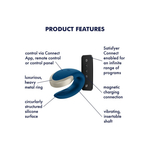 Смарт вибратор для пар Satisfyer Double Love blue