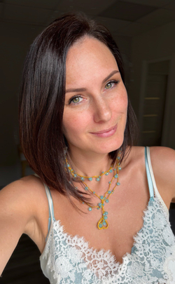 Колье НЕБЕСНАЯ ЛАЗУРЬ