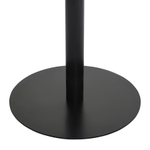 Стол обеденный Bergenson Bjorn Trond, 100 см, белый мрамор/черный