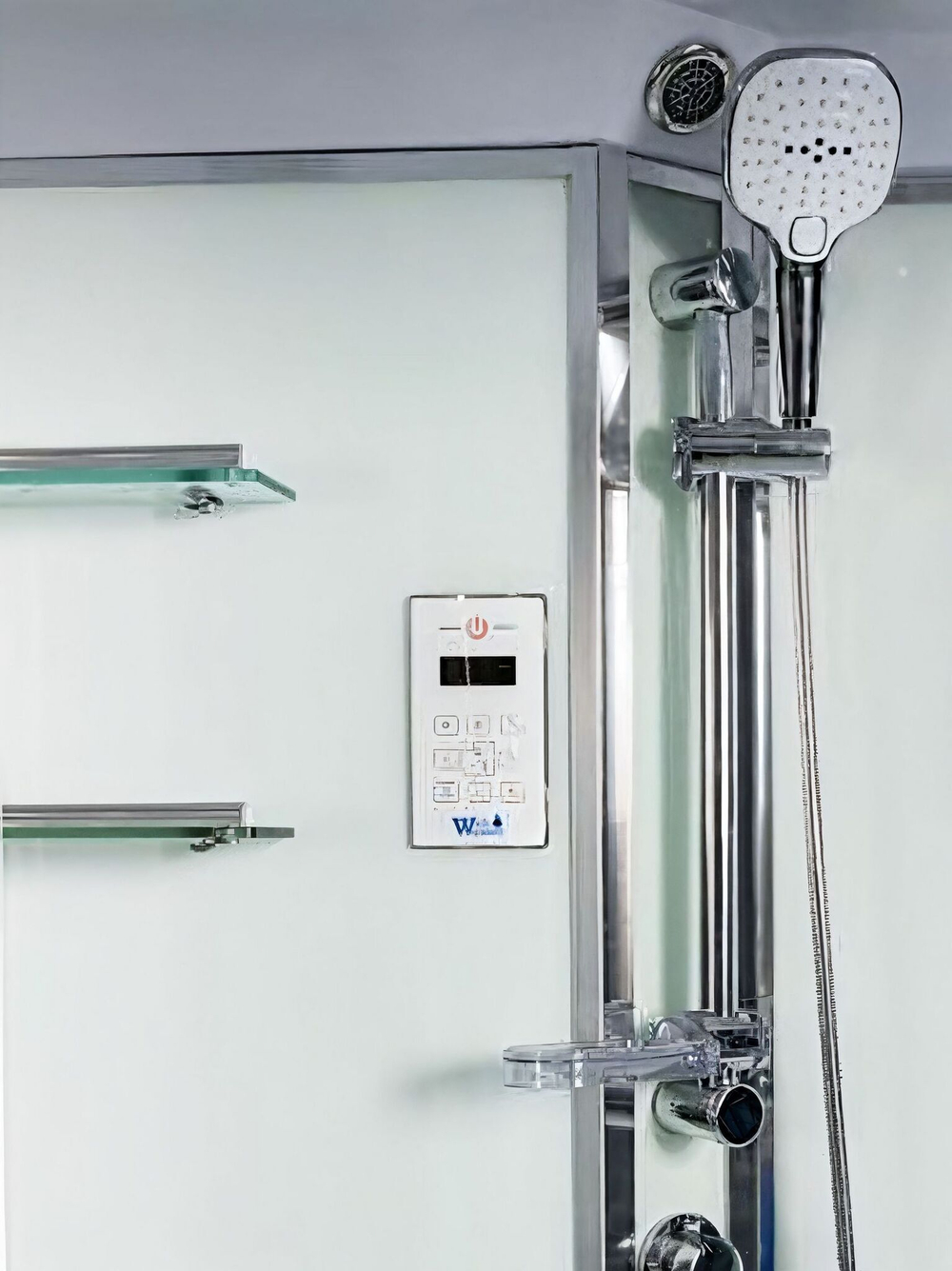 Душевая кабина WeltWasser  WW500 EMMER 170/85/55 170х85 см,  прозрачное стекло, поддон высокий, радио, bluetooth