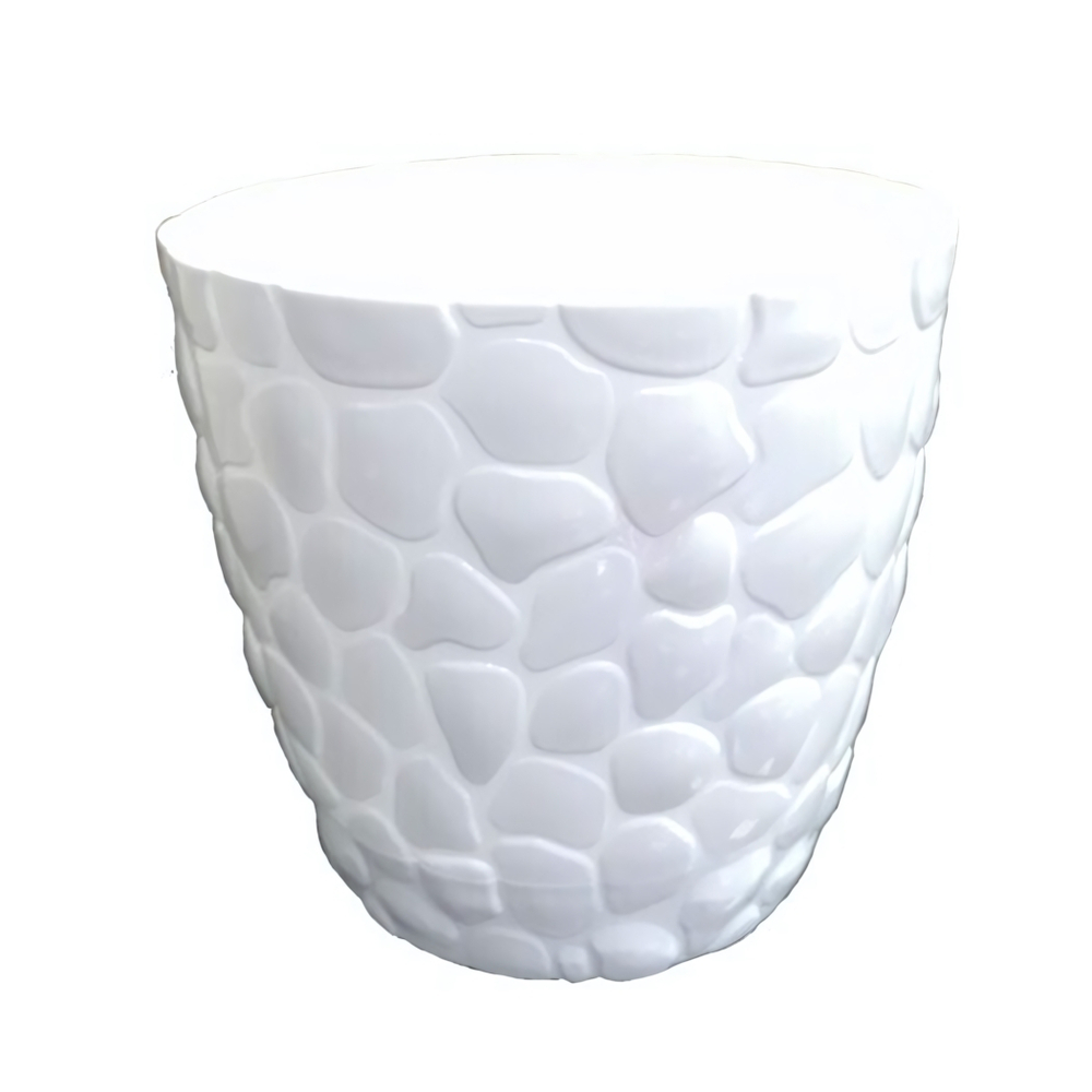 Кашпо "КАМЕШКИ" №3 5л цвет белый РП-2113