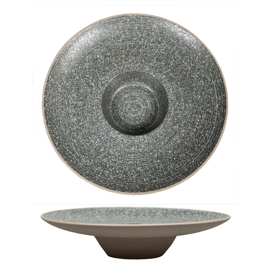Тарелка глубокая 250 мл d 29,6 см h6 см для пасты Dark Stone Untouched Taiga P.L. Proff Cuisine [1]