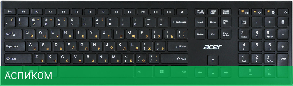 Клавиатура Acer OKR010 черный (ZL.KBDEE.003)