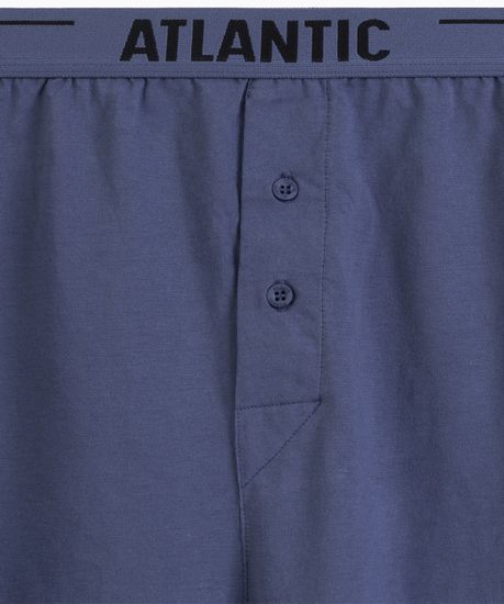 Трусы (2 шт) мужские семейные Atlantic 2MBX-025, хлопок, светлый деним + темно-синий
