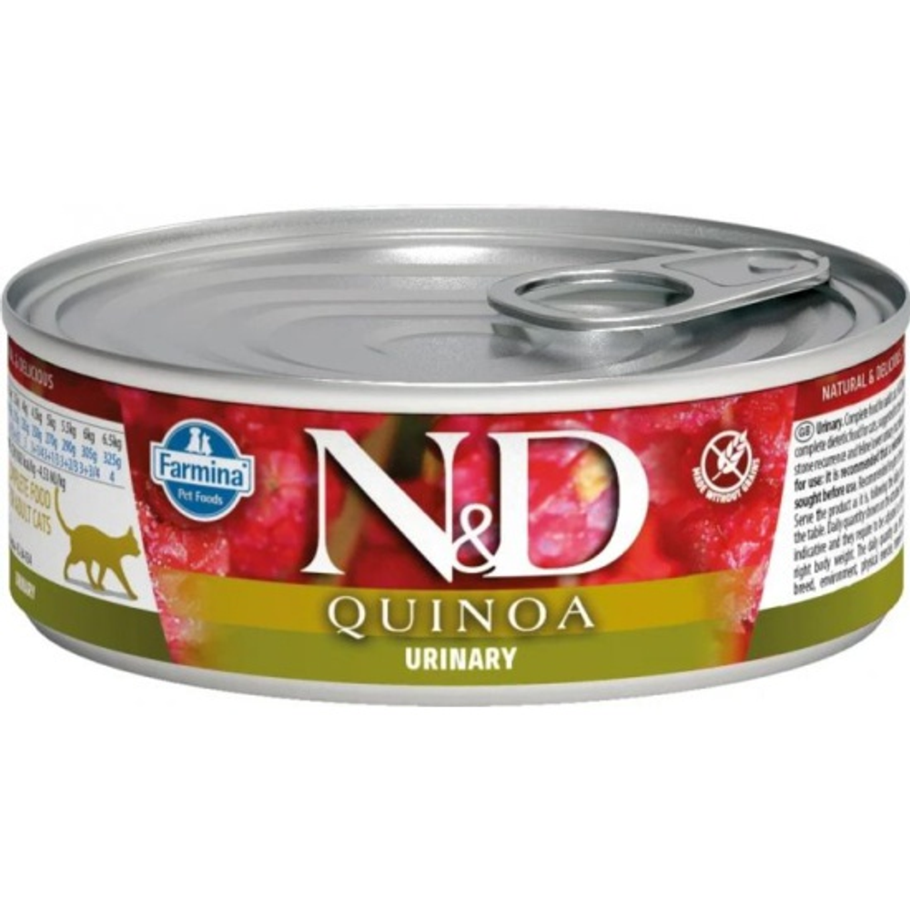 Farmina ND 80г конс. Quinoa Влажный беззерновой корм для кошек для поддержания пищеварения Ягненок