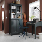 Комбинация: стол, кресло и шкаф - IKEA LOMMARP/BJÖRKBERGET/BJORKBERGET, 90х54 см, 199х86х40 см, синий/зеленый, ЛОММАРП/БЬЙОРКБЕРГЕТ ИКЕА