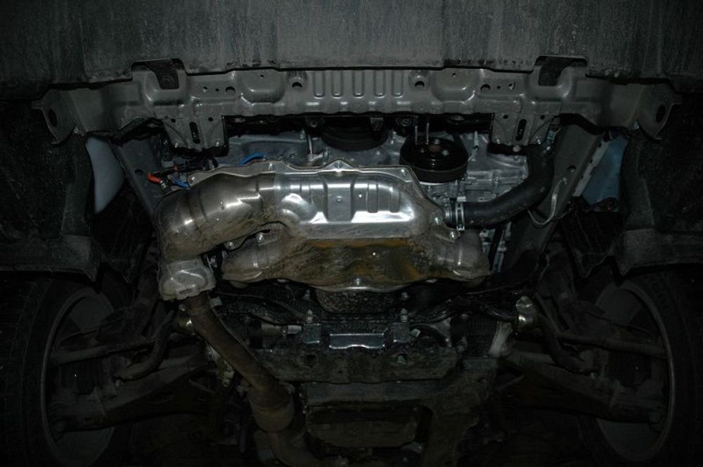 Защита картера двигателя (2 мм, сталь) для Subaru Forester 2013-2018 (V = 2.0 CVT) Sheriff.22.2548