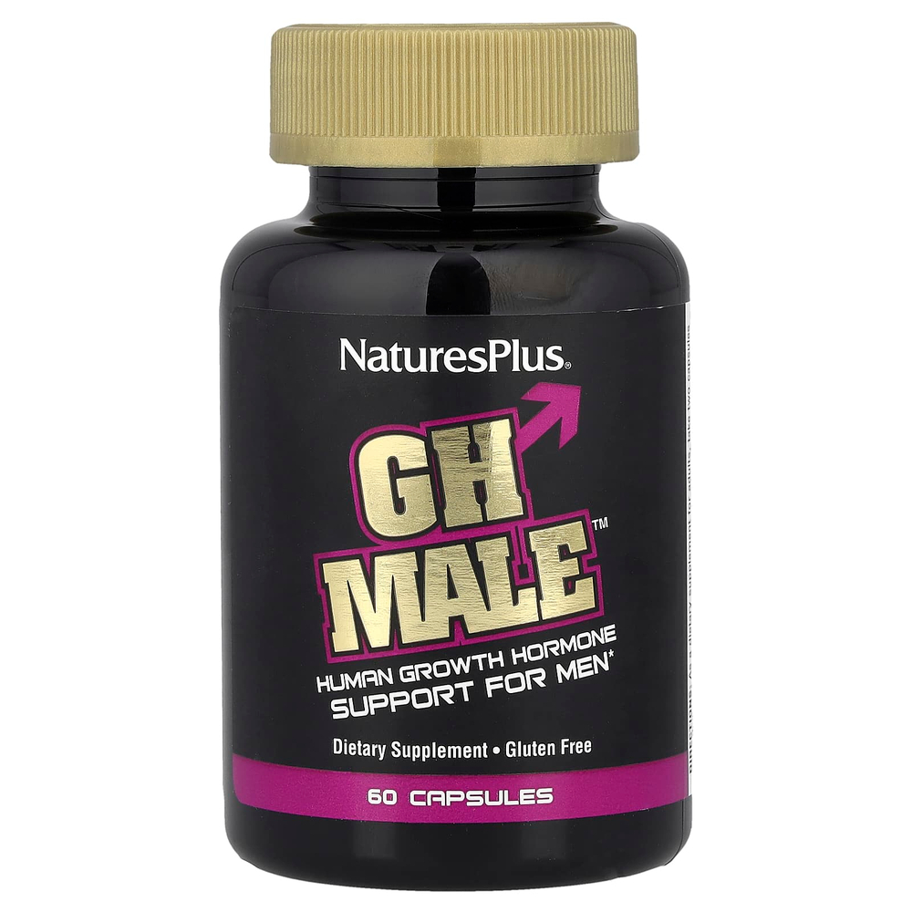 NaturesPlus, GH Male ™, 60 вегетарианских капсул