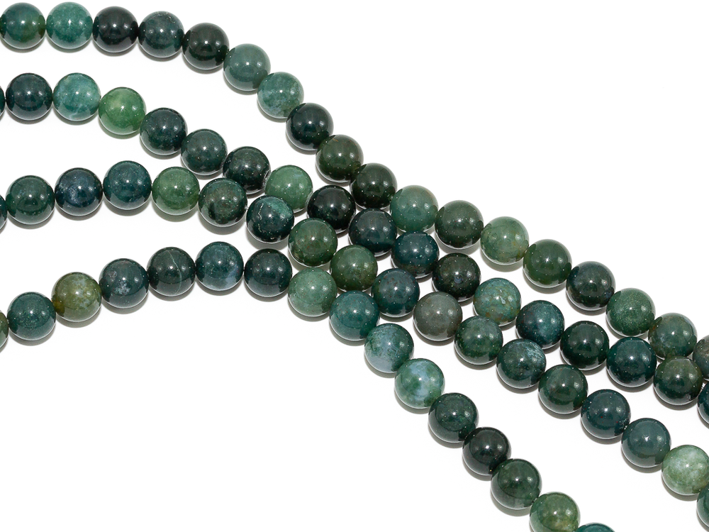 Нить бусин из агата 6мм