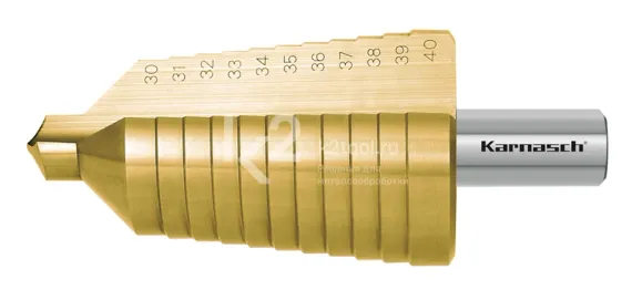 Ступенчатое сверло Ø 30-40 мм, Karnasch, арт. 21.3011