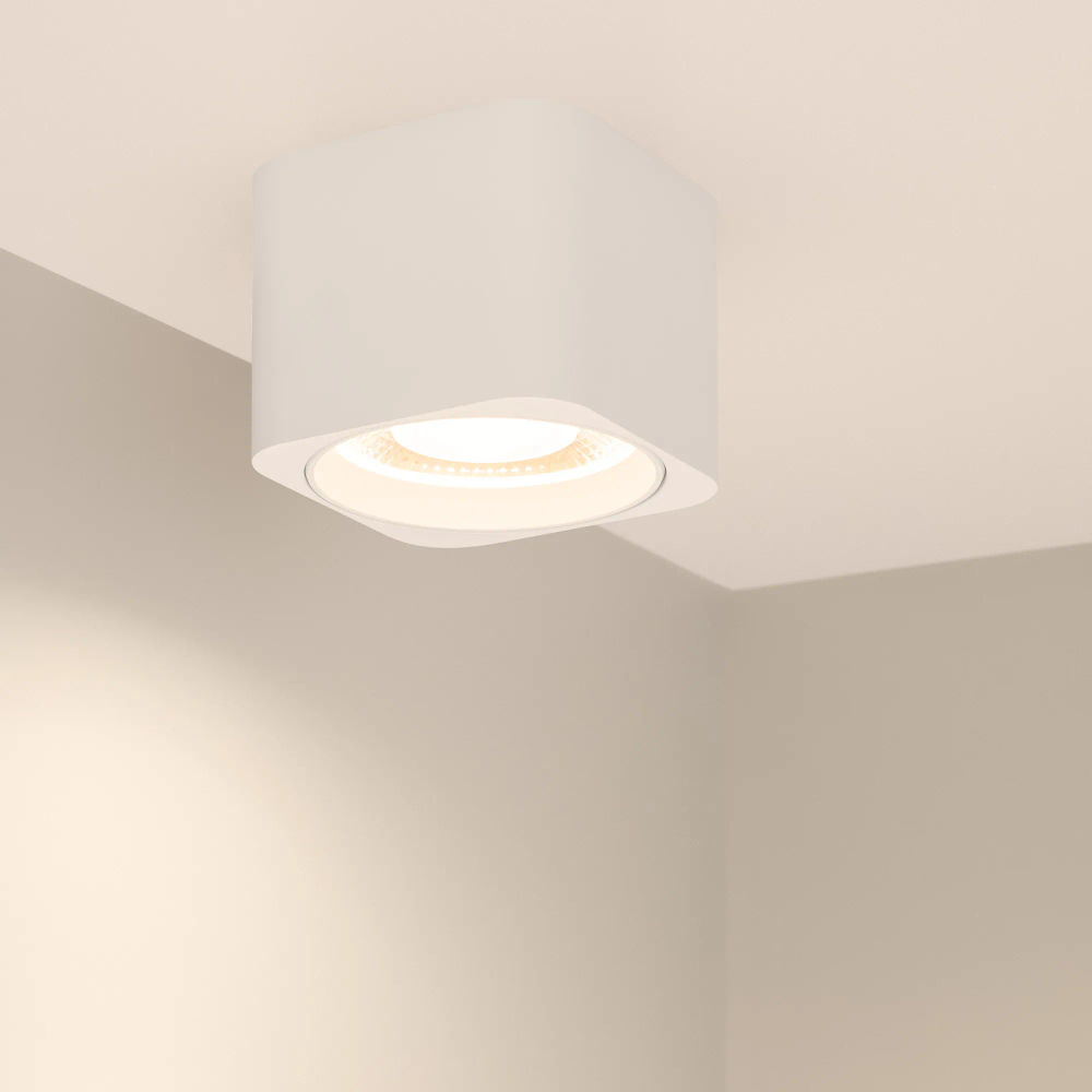 Светильник SP-DICE-S78x78-10W Warm3000 (WH, 24 deg, 230V) (Arlight, IP54 Металл, 5 лет) 046633