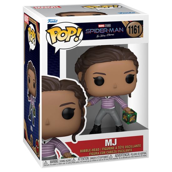 Фигурка Funko POP! Bobble Marvel Spider-Man No Way Home MJ with Box (1161) 67609 / Фигурка по мотивам фильма "Человек-паук: Нет пути домой", Эм-Джей с Махина Ди Кадавус