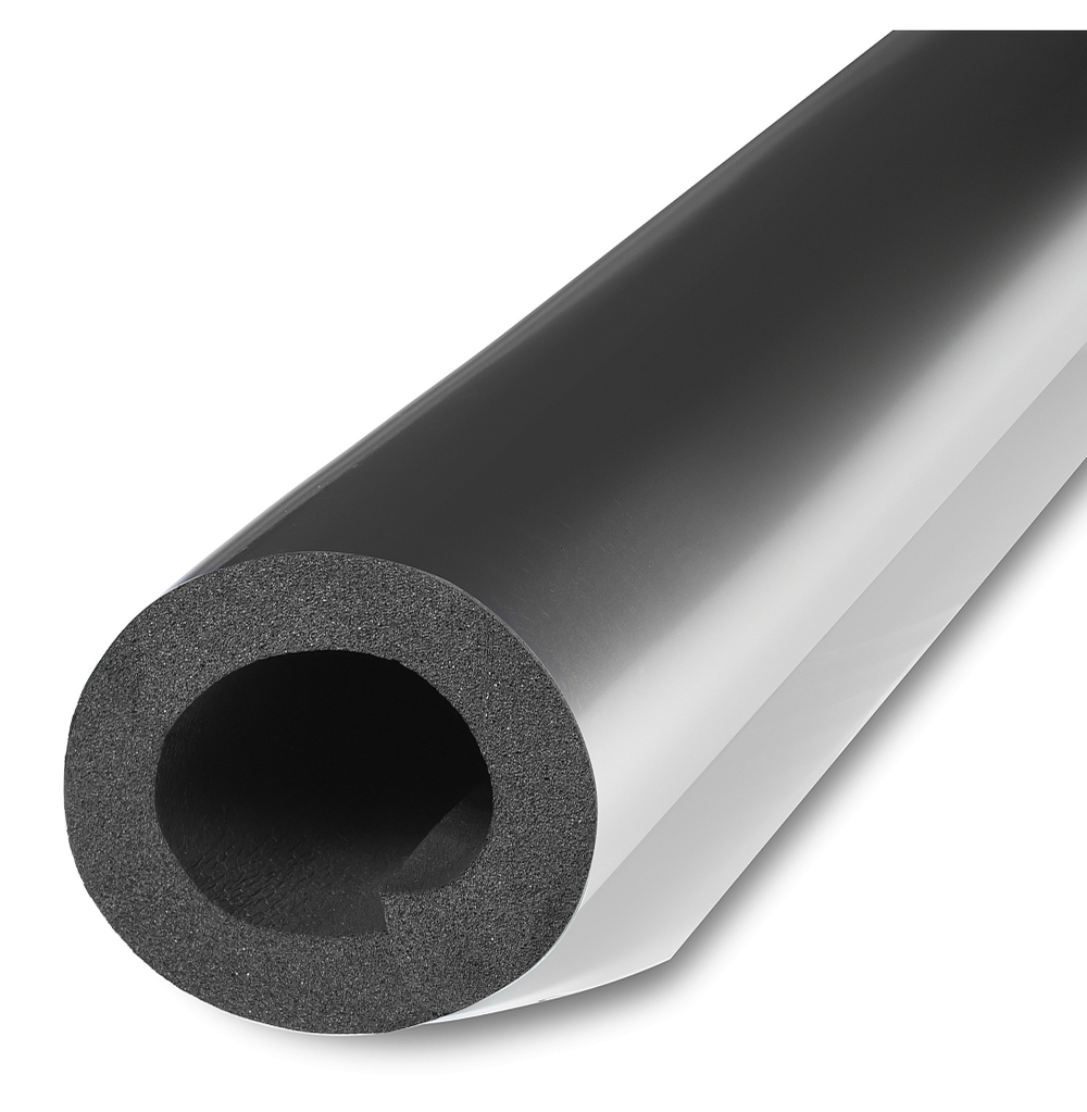 Трубка из вспененного каучука K-FLEX ST с покрытием AL CLAD толщина 13 мм Тмакс=75°C серебристый