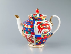Чайник заварочный форма Весенняя рисунок Народные узоры арт. 80.60809.00.1