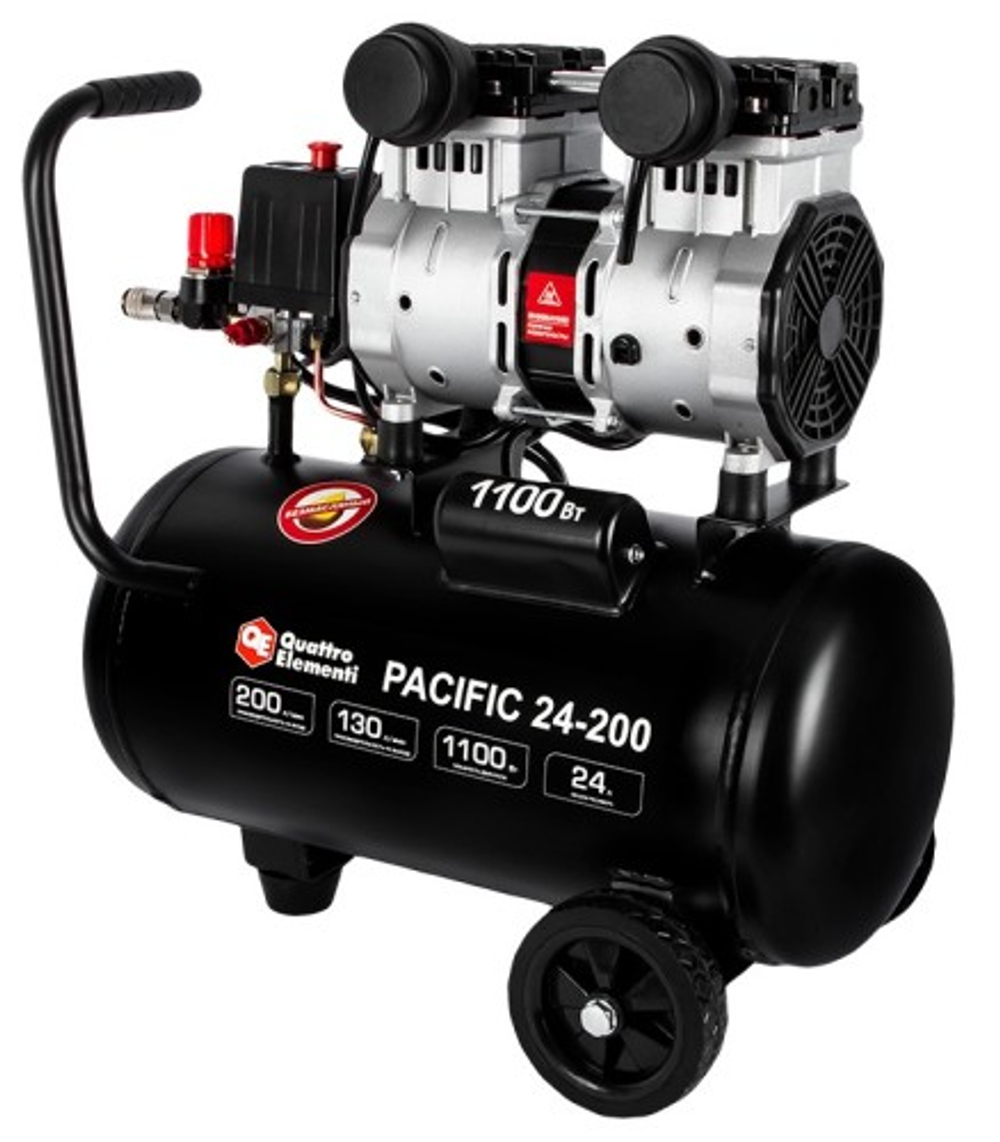 Компрессор поршневой безмасляный QUATTRO ELEMENTI PACIFIC 24-200 915-335