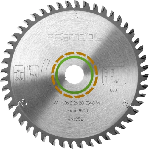 Пильный диск с мелким зубом 160x2,2x20 W48 FESTOOL 491952