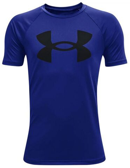 Детская теннисная футболка Under Armour Tech Big Logo SS - royal/black