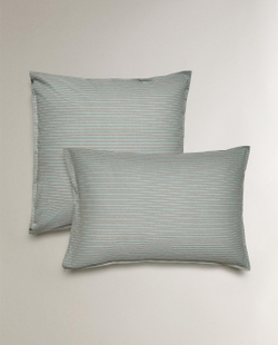 Наволочка Zara Home фланель, хлопок 100%, в полоску, 2611/091