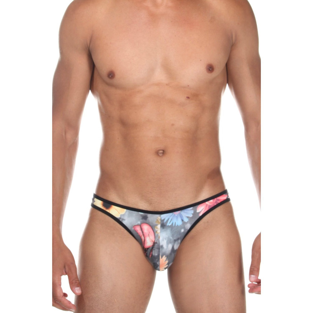 Мужские трусы слипы темно-серые с принтом Cosmos Colors FR20_BBP