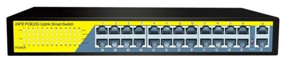 POE-2404-1 коммутатор PoE 24+2 портов, металлический корпус