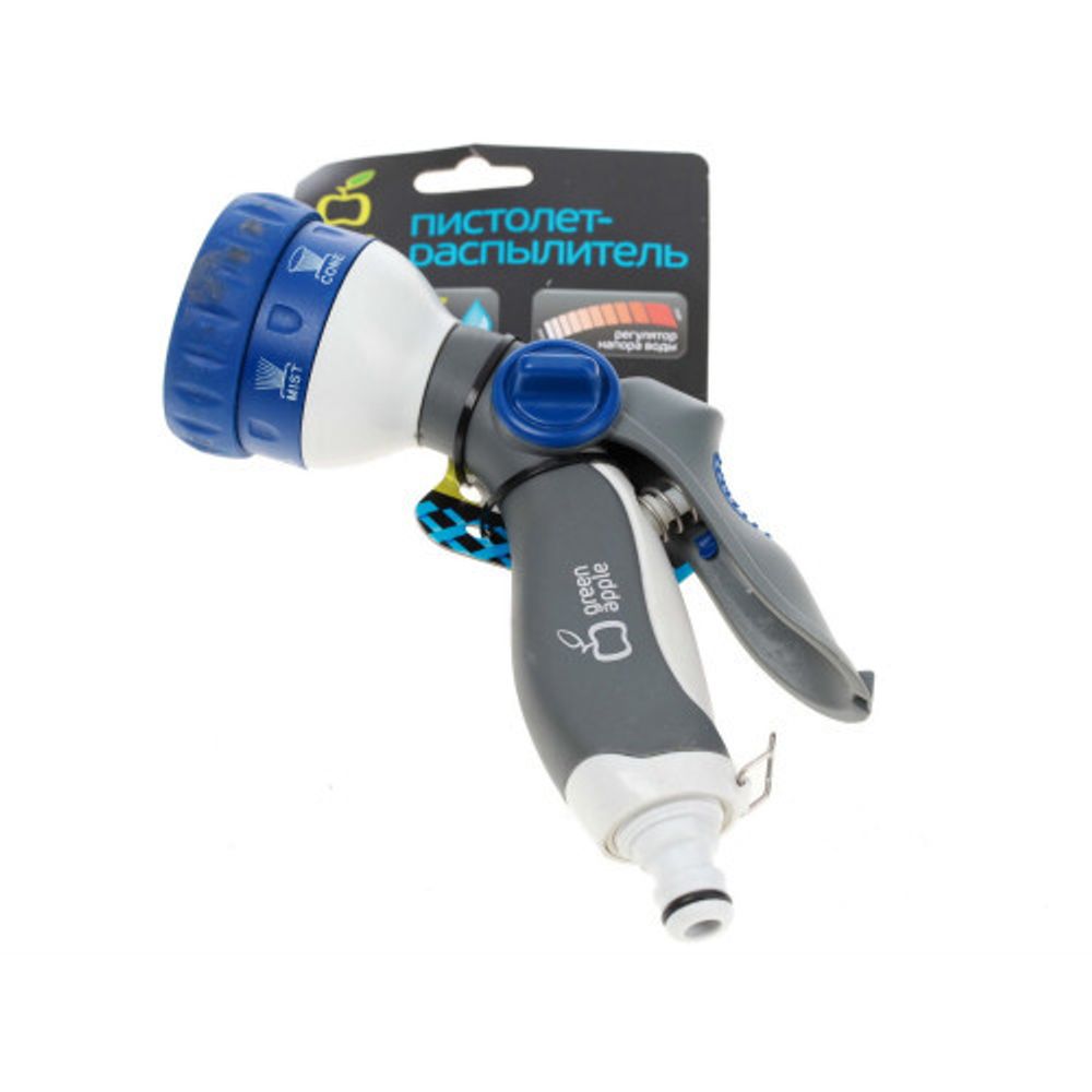 GWHM12-038 GREEN APPLE Пистолет-распылитель, пластик, 6 режимов