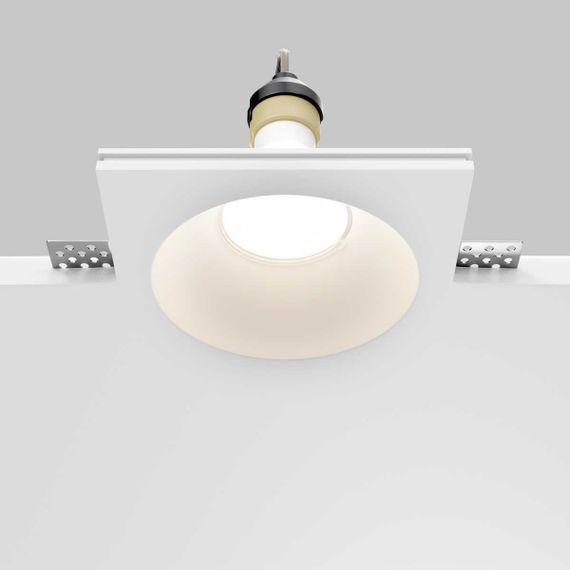 Встраиваемый светильник Maytoni Technical Downlight Gyps Modern DL129-GU10-01-W
