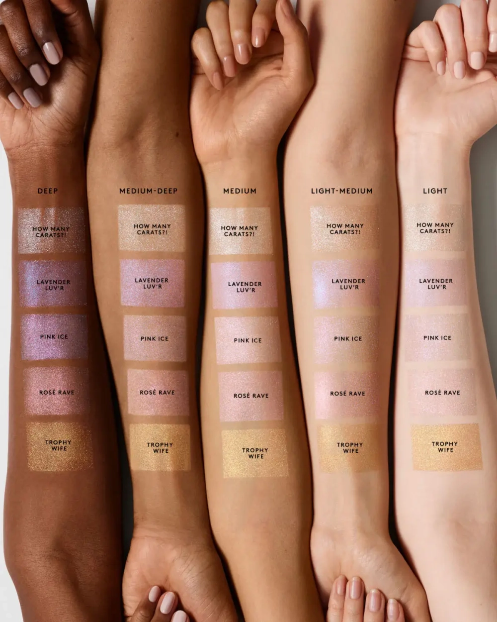 FENTY BEAUTY Rose Rave Хайлайтер для всего тела с алмазным напылением
