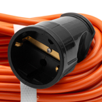 Удлинитель-шнур силовой 20 м, 6А, тип УХз6, ПВС, 1 розетка без заземления Сибртех