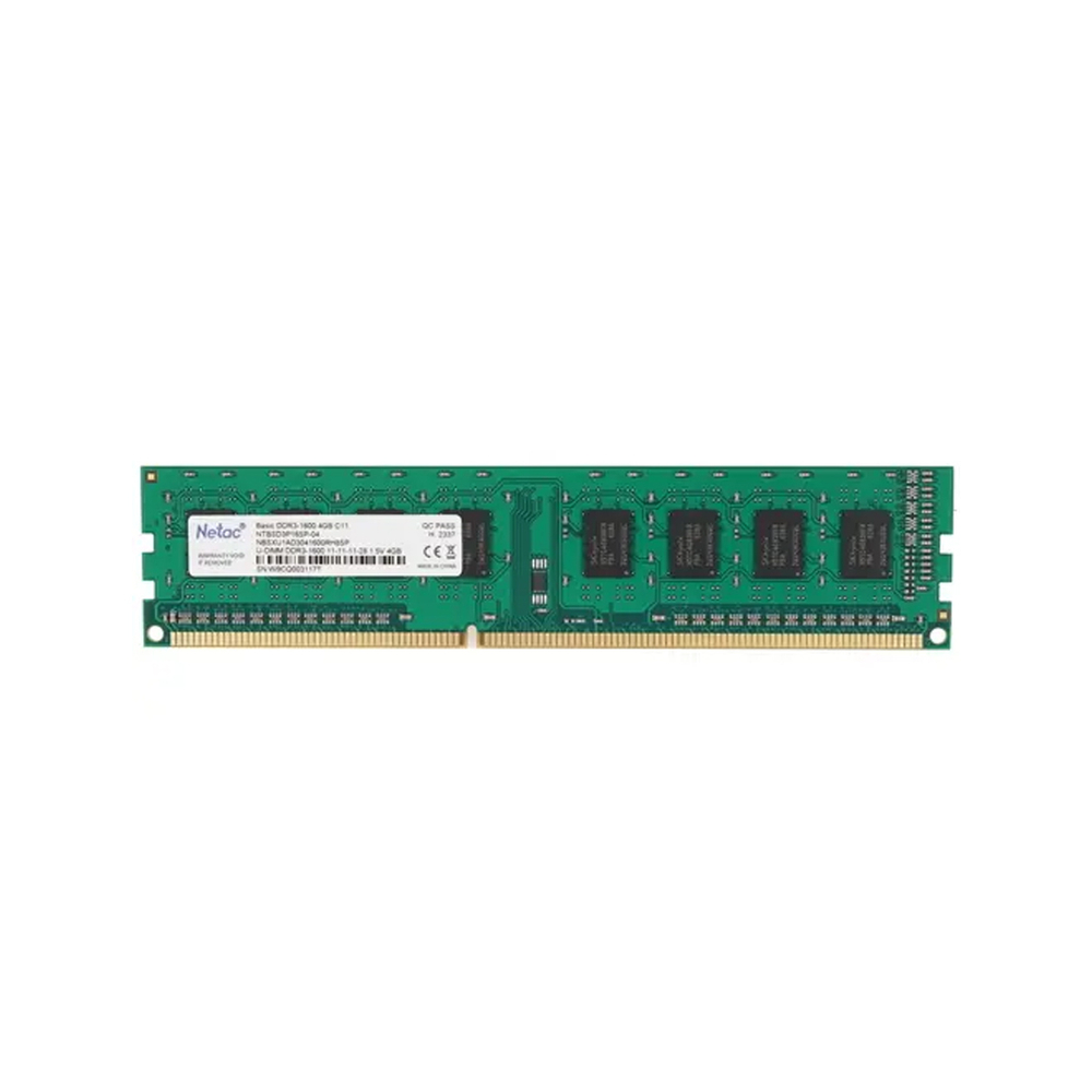 Модуль памяти Netac NTBSD3P16SP-04 DDR3 4GB &lt;PC3-12800/1600MHz&gt;
