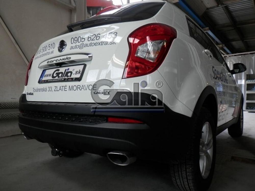 Фаркоп оцинкованный Galia S129C для Ssang Yong New Actyon 2011-(паспорт и сертификат в комплекте)(без электрики)