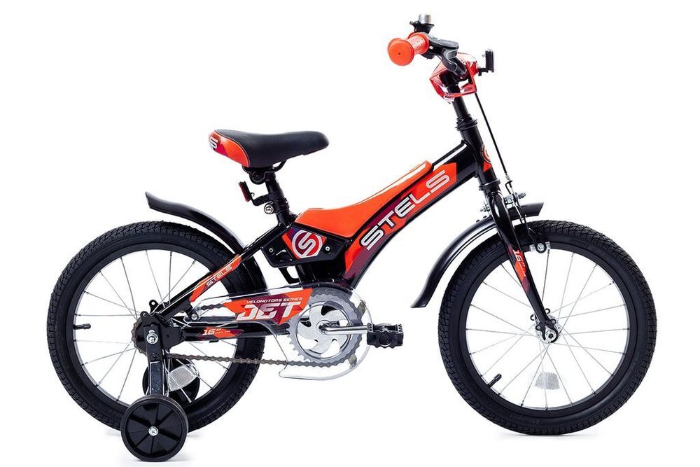 Велосипед Stels Jet 14&quot; Z010/черно-оранжевый