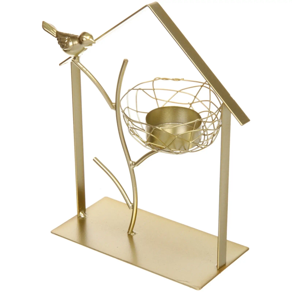 Подсвечник «ШАРМ - Лесное волшебство» 16*9,35*19,5 см, золото