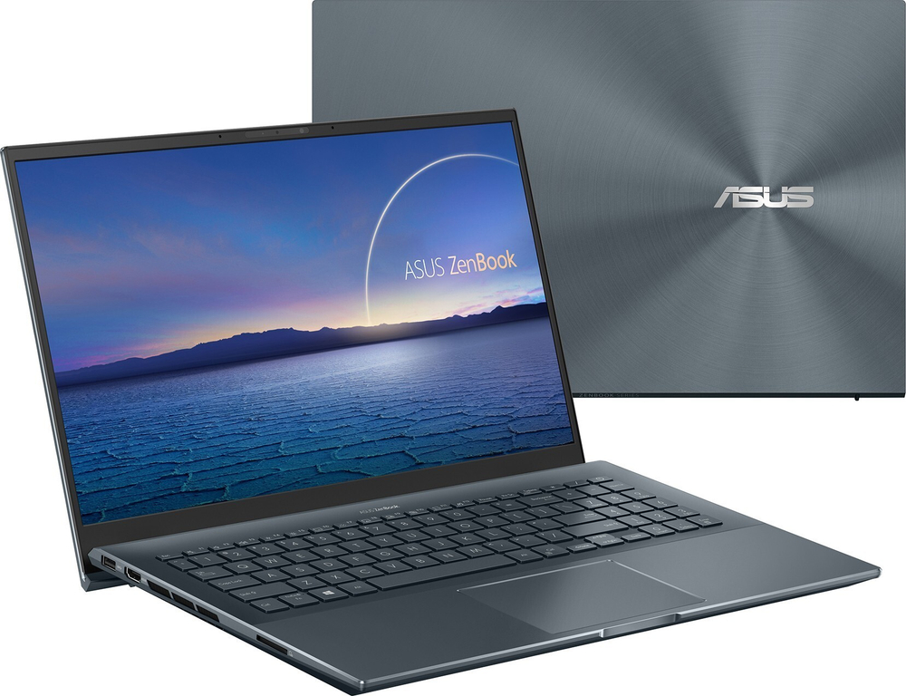 Ноутбук Asus Zenbook 15 Pro UX535LI-E2259T Pine Grey Core i5-10300H/8G/512G SSD/15,6; UHD OLED (3840x2160) Touch/NV GTX1650Ti 4G/WiFi/BT/Win10