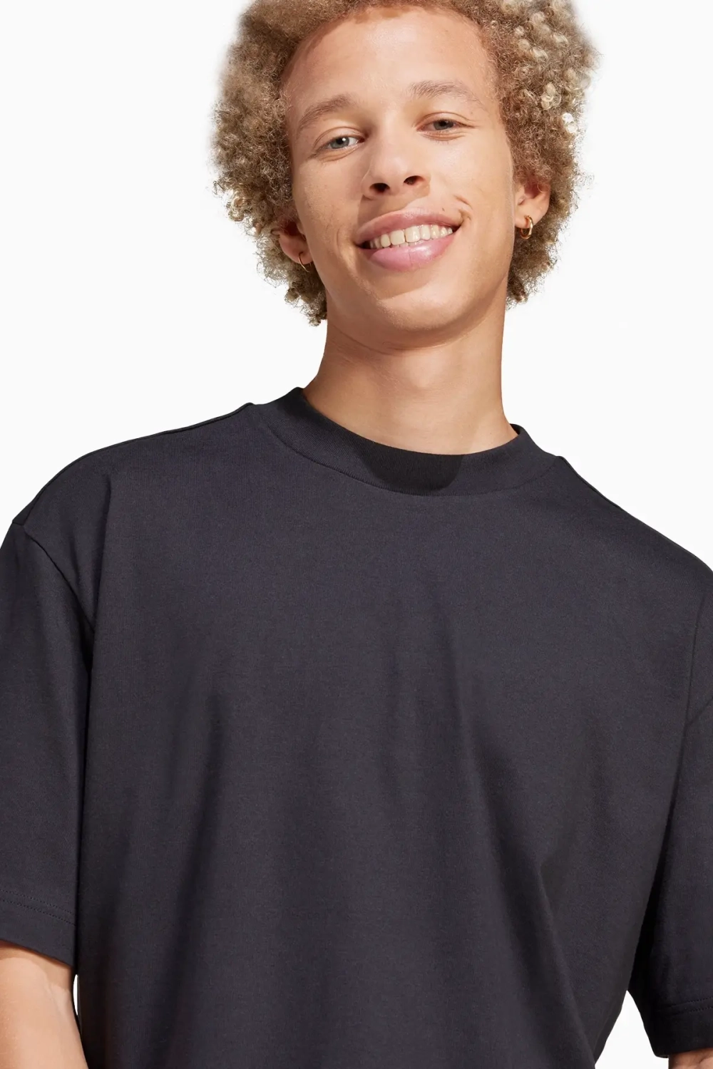 Футболка adidas Essentials Loose Fit 3 Bar Logo - черный