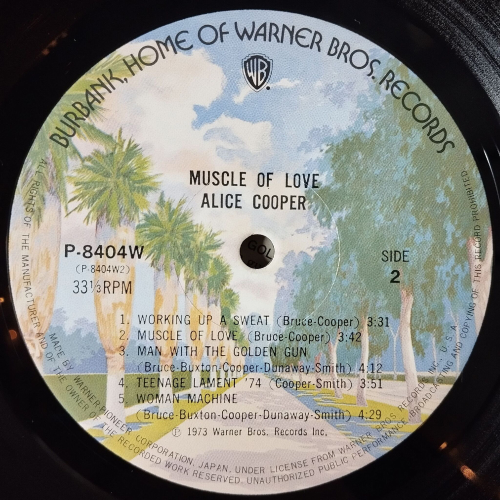 Винтажная виниловая пластинка LP Alice Cooper Muscle Of Love (Japan 1974) (No Obi)