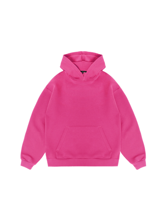 Худи оверсайз с начесом (малиновый)