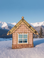 Набор для творчества стеклянная мозаика Домик . Витражное стекло , перламутровый . 8 цветов , 40 элементов .