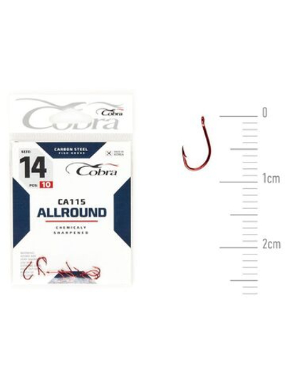 Крючки Cobra Allround CAPITAL серии CA115 размер 014 (упк.10шт.)