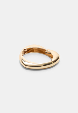 STRADIVARIUS Металлический браслет в форме сердца, золотой