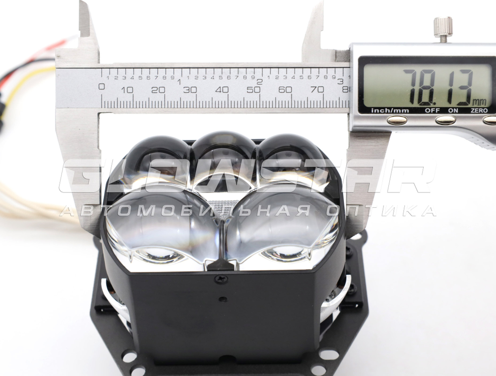 Билед модули Aozoom FLPD-17-01 3.0 дюйма, 12V 60/94W, 5100/7500Lm (комплект, 2шт)