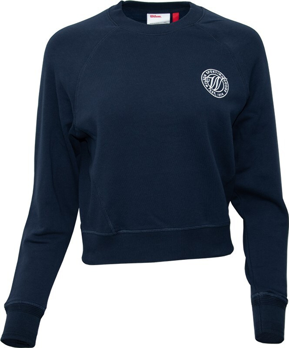 Женская теннисная куртка Wilson Sideline Crew - Blue